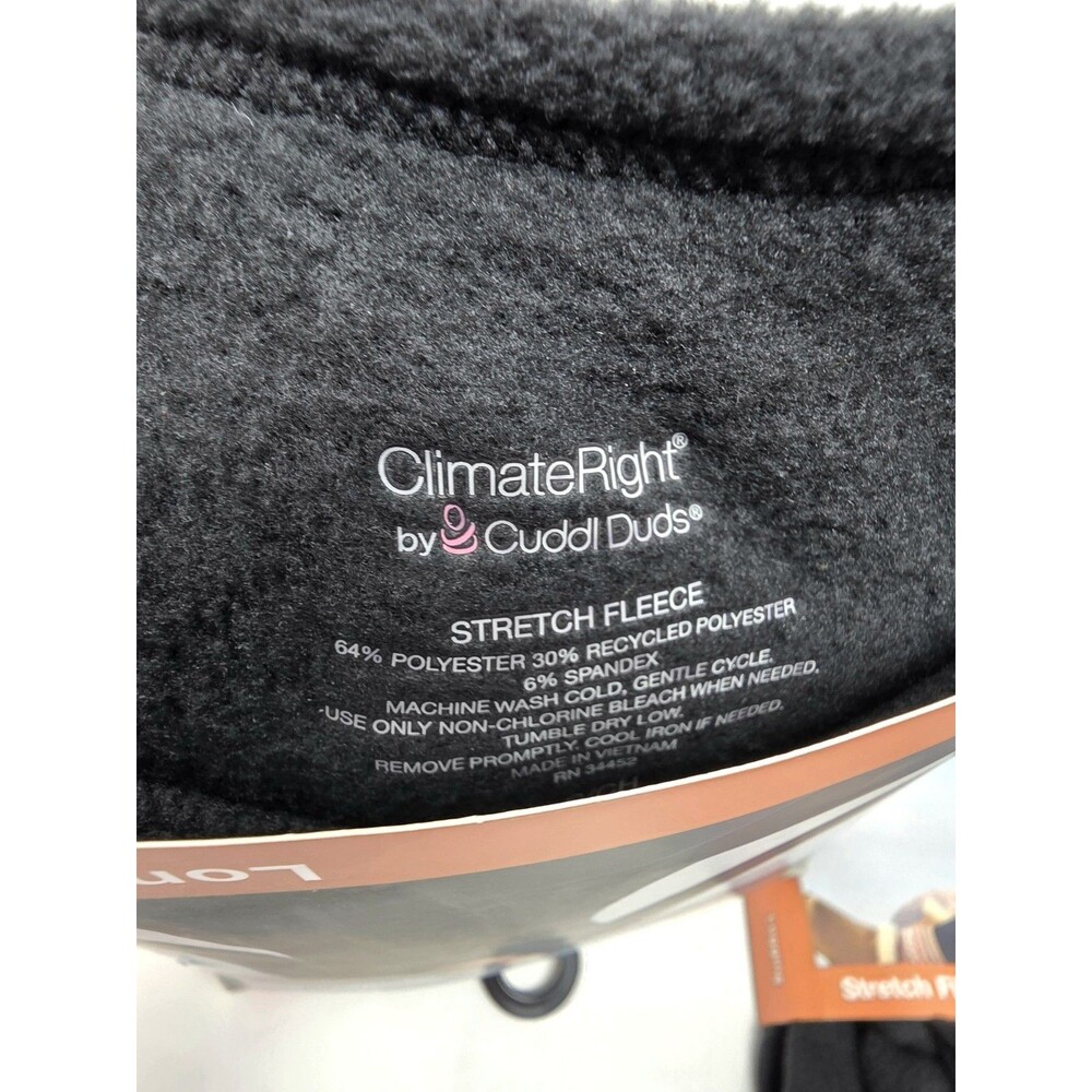 Cuddl Duds ClimateRight Women's Stretch Fleece Thermal Leggings & Top Set Size S - Picture 11 of 16